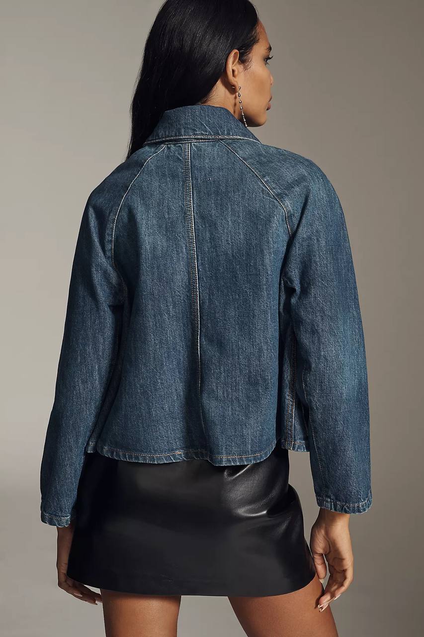 The Sculptural Paneled Denim Jacket