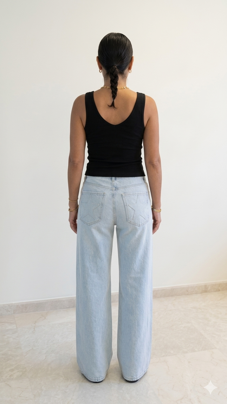 Avery Deep V Ribbed Top – Onyx Black-