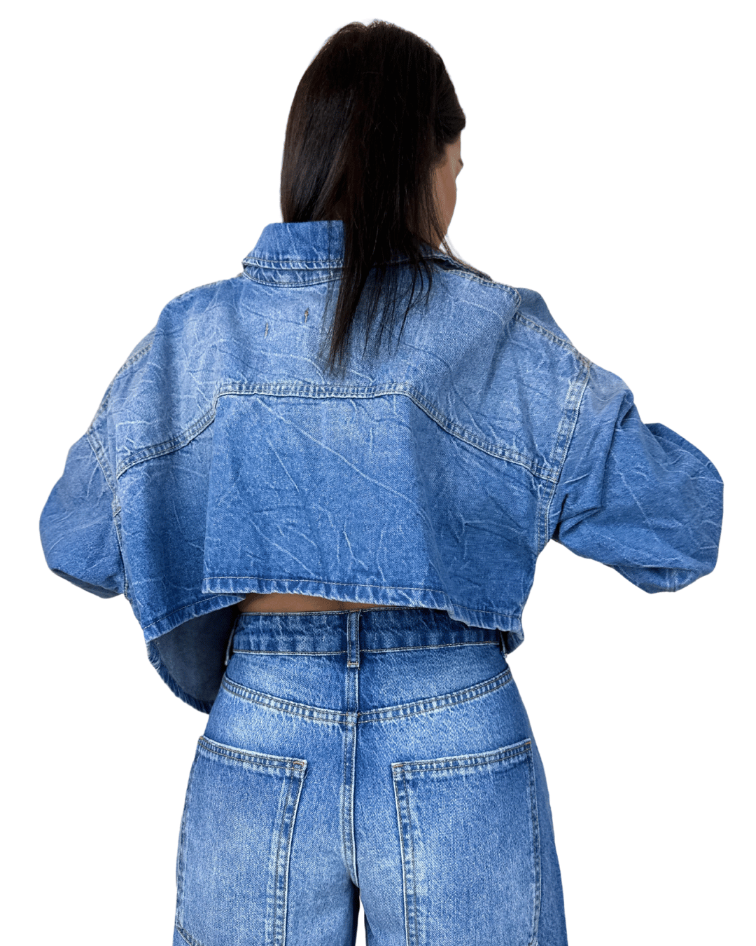 Structured Denim Shirt Jacket