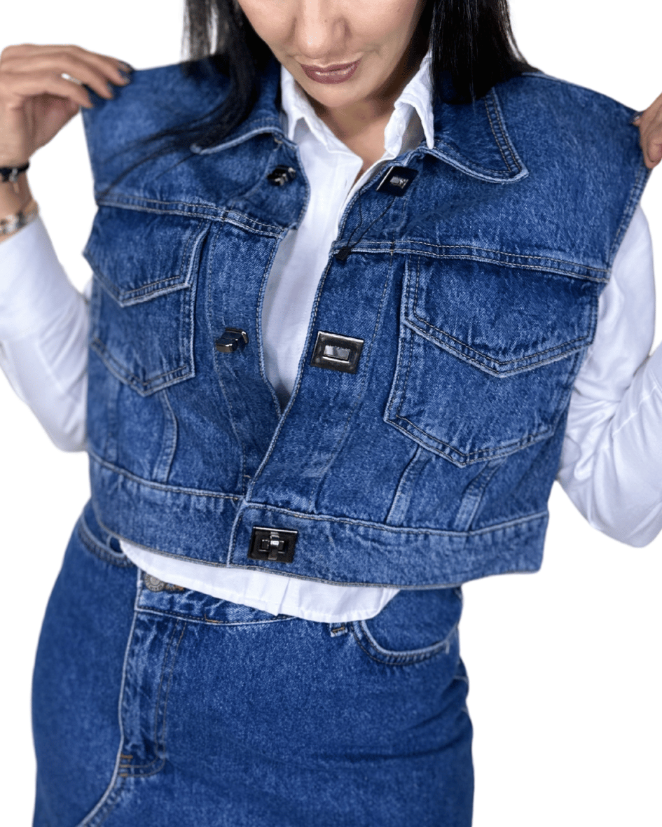 Classic Blue Denim Vest