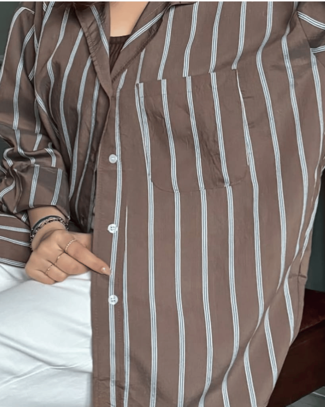Oversized Striped Shirt