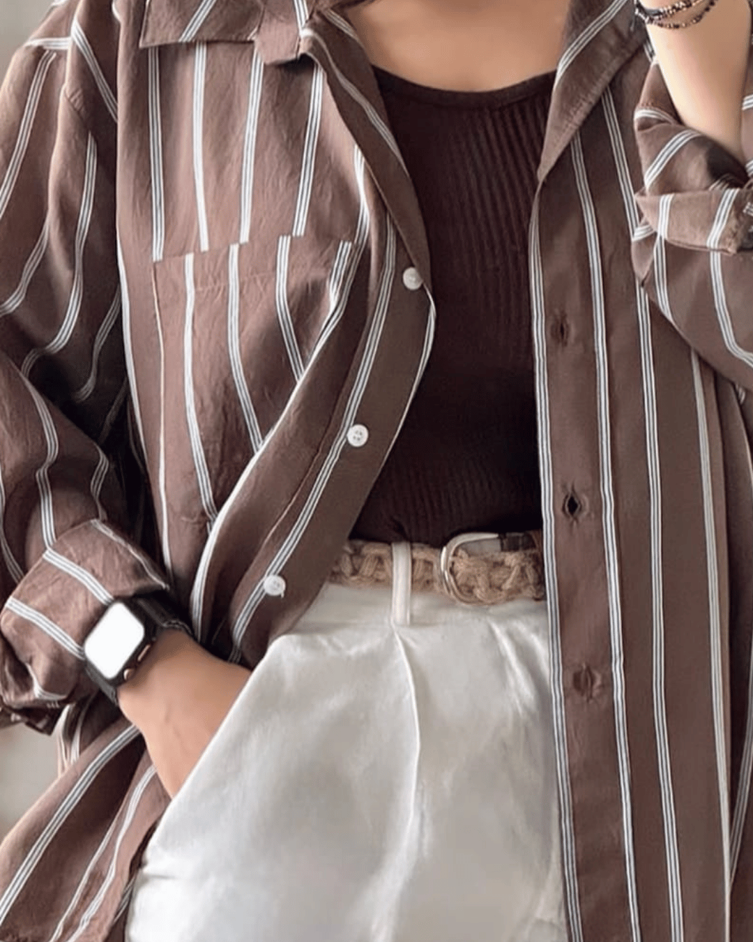 Oversized Striped Shirt