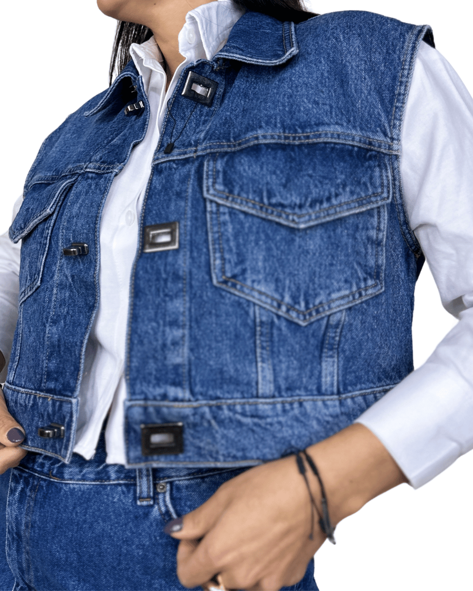 Classic Blue Denim Vest