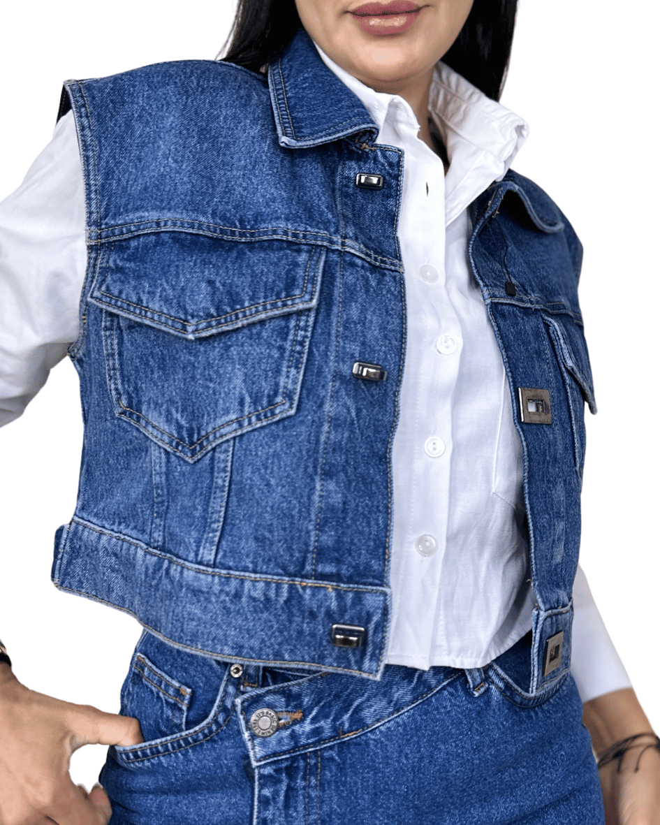 Classic Blue Denim Vest