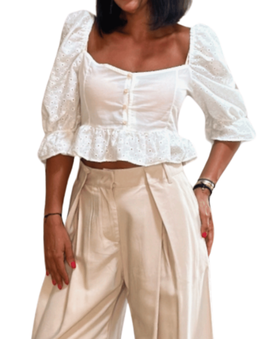 Embroidered White Shirt