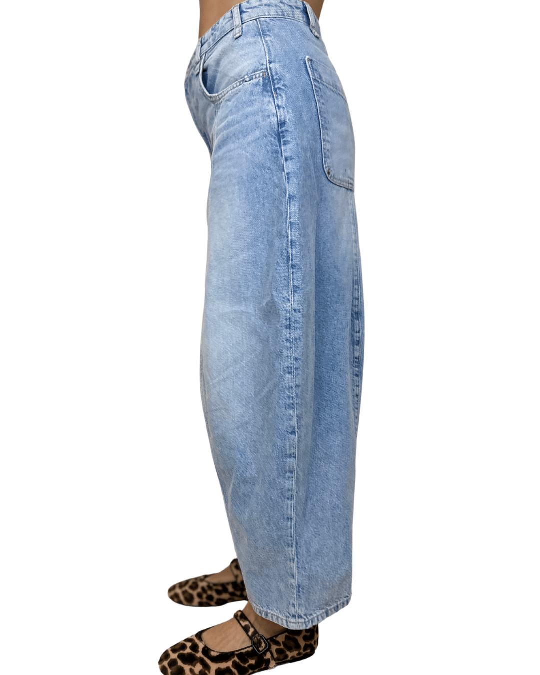 Barrel Balloon Jeans – Light Wash