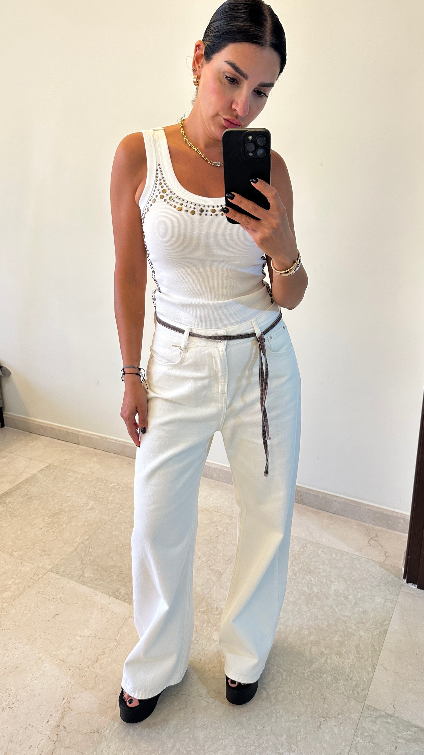 The Perfect Wide-Leg Jeans -White- OVERSIZED