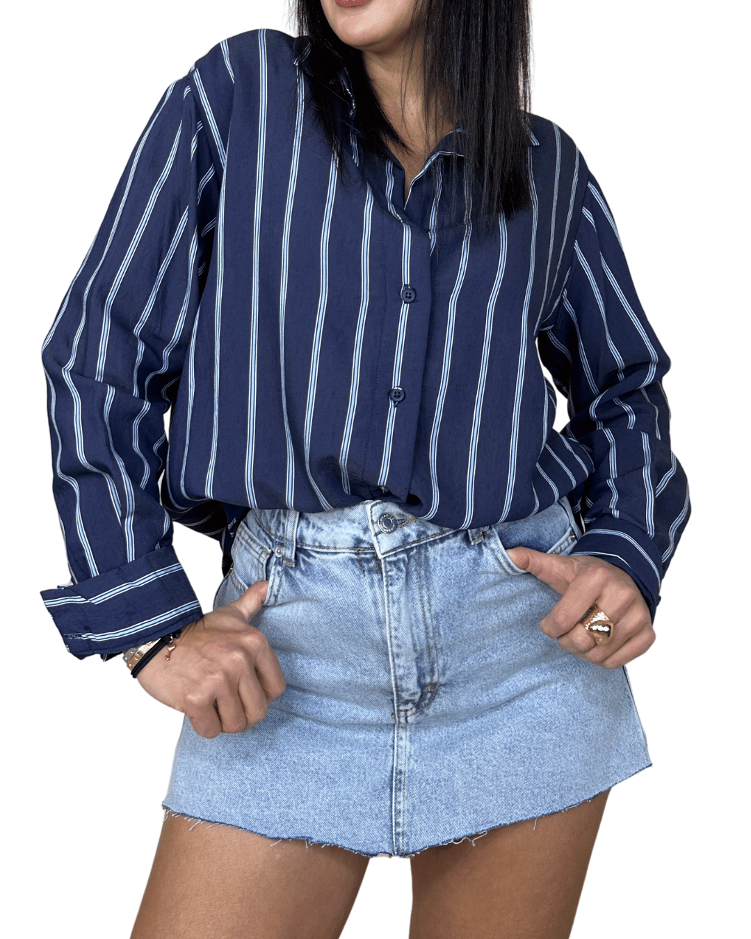 Oversized Striped Shirt