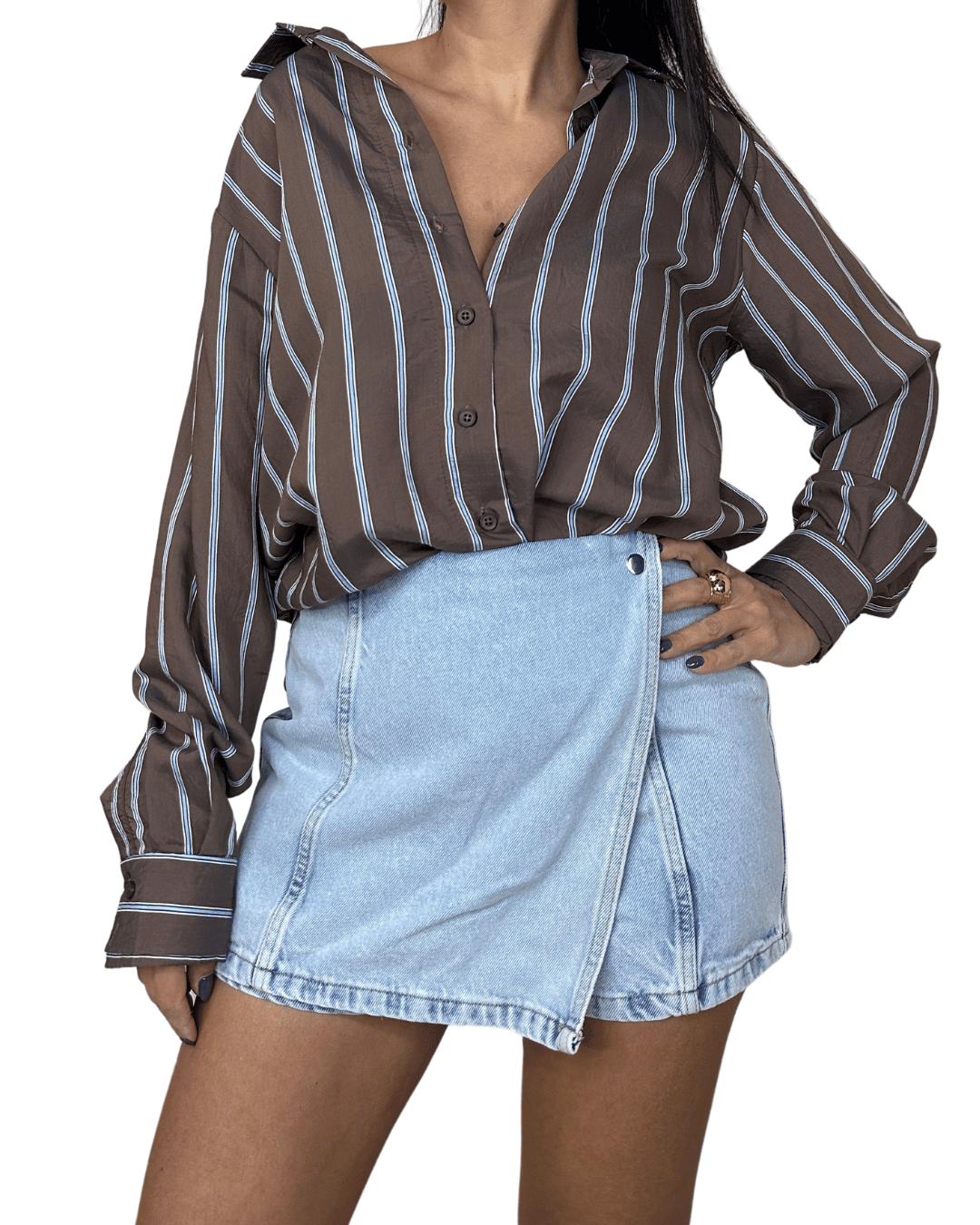Oversized Striped Shirt