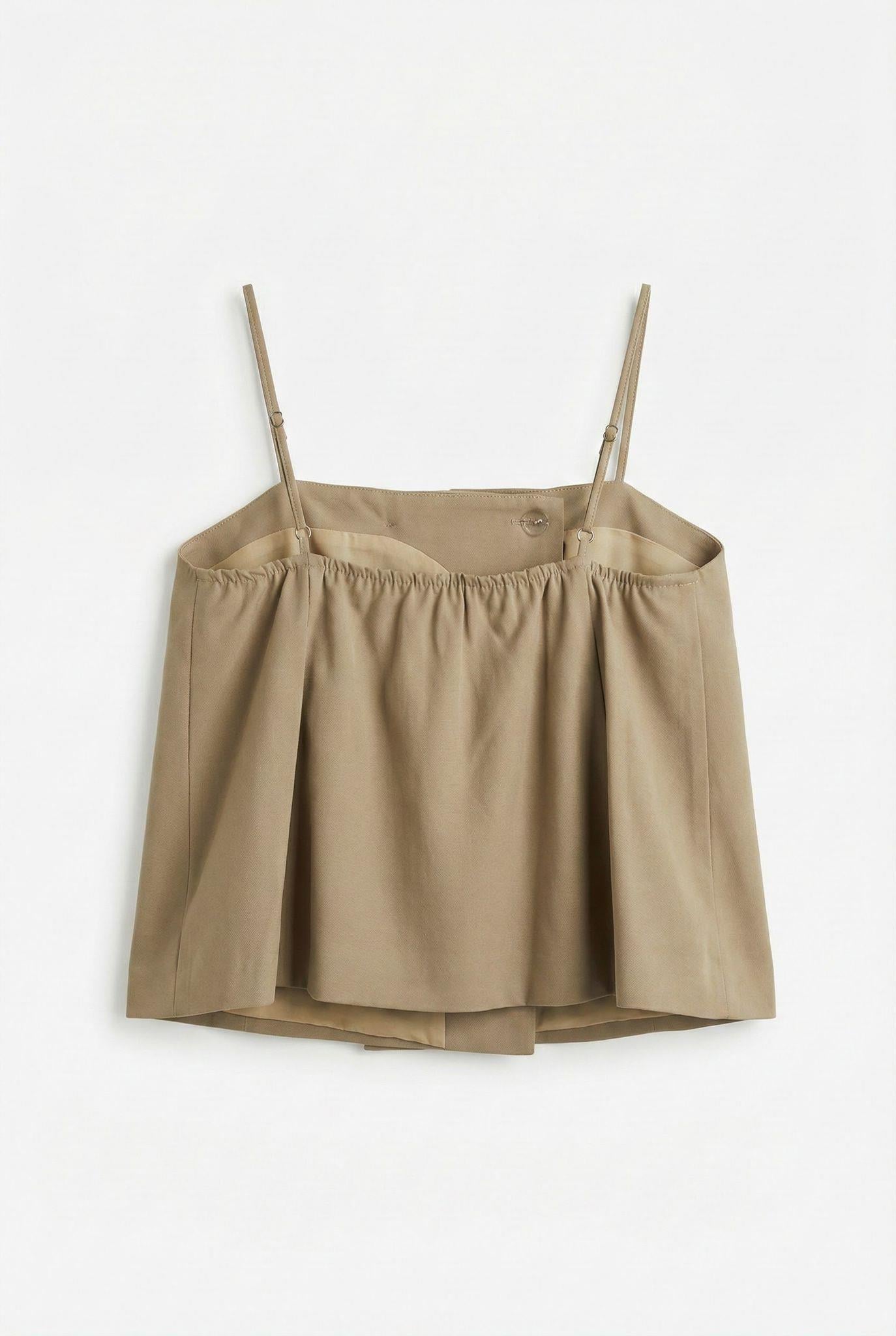 Double-Breasted Tailored Camisole Top