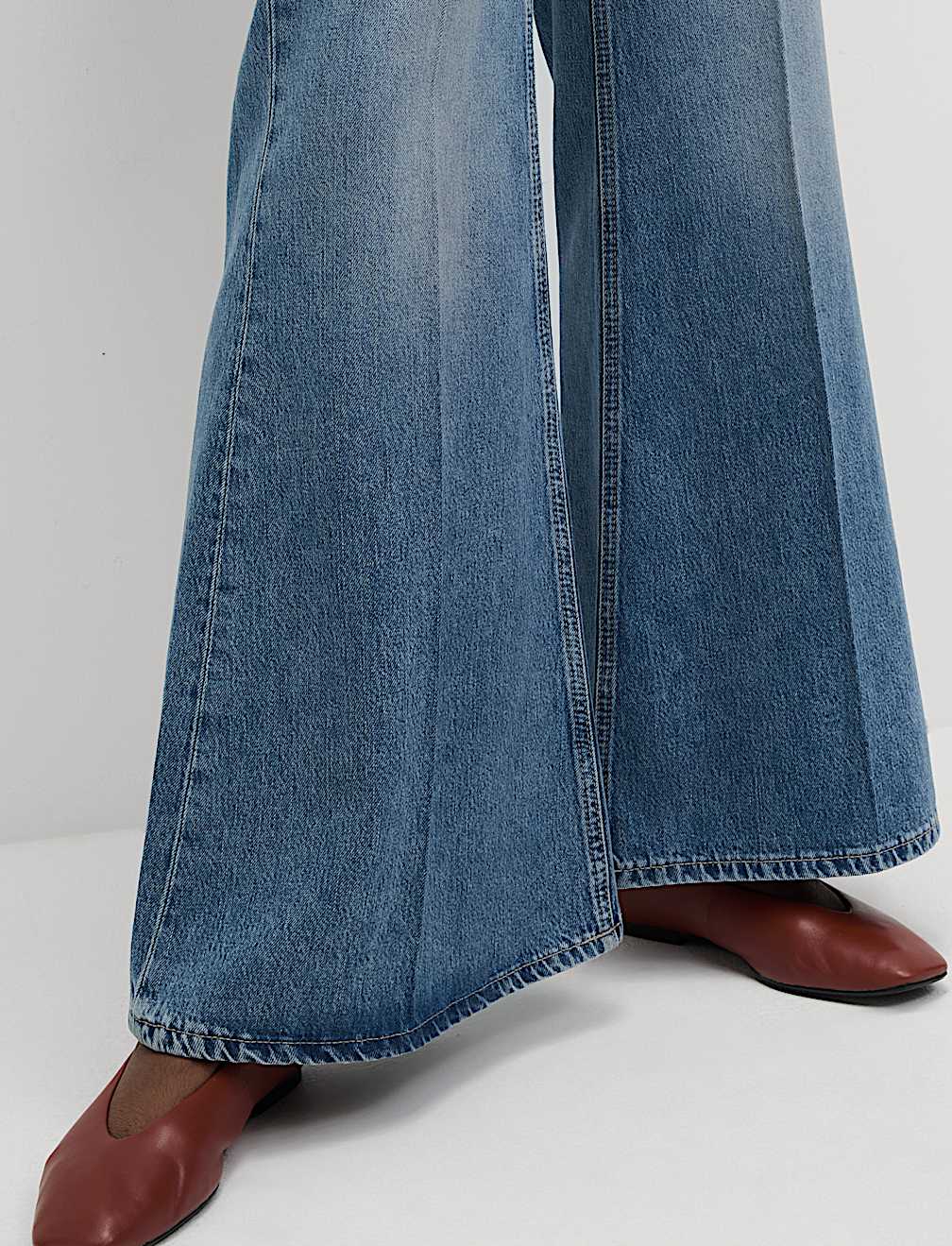 The Tailored Flare Jean with Crease Detail