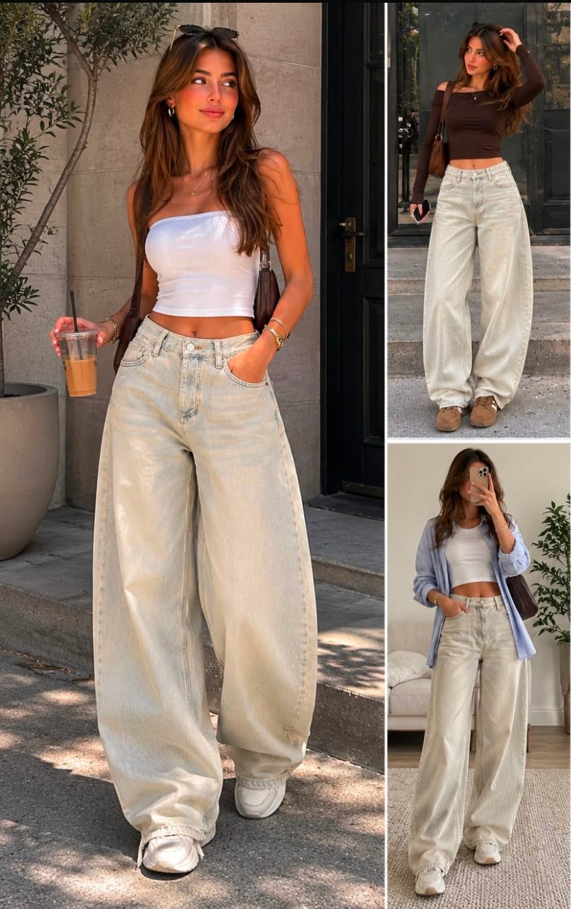 Retro Fade Barrel Jeans
