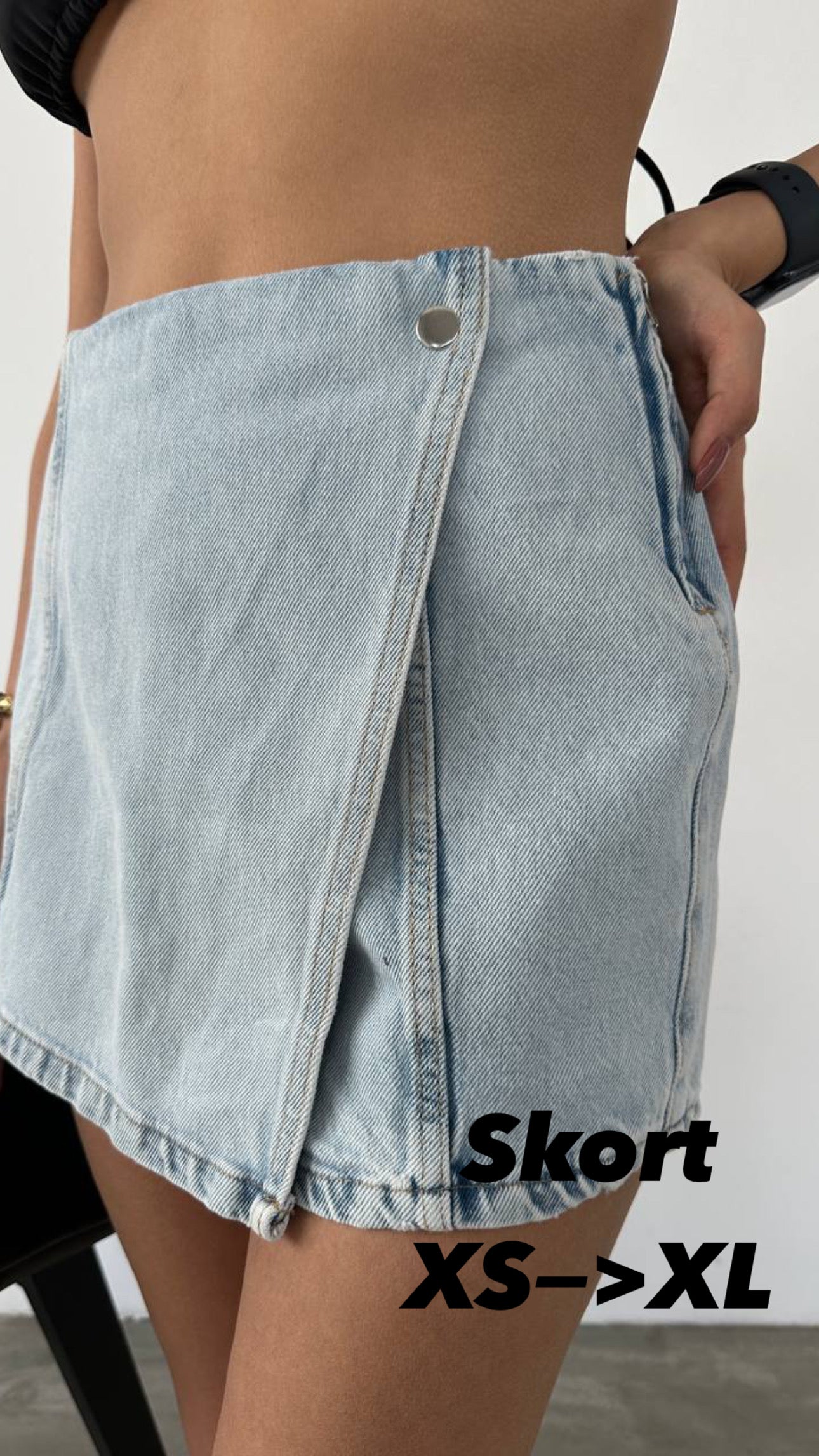 Denim Skort