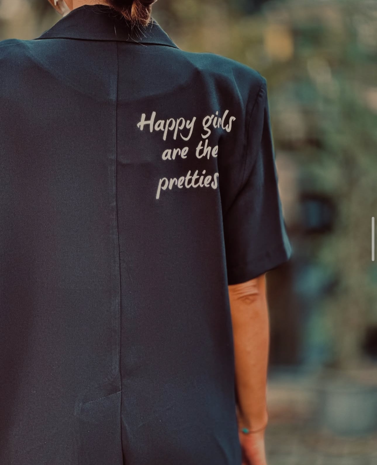 Happy Girl Blazer - Black