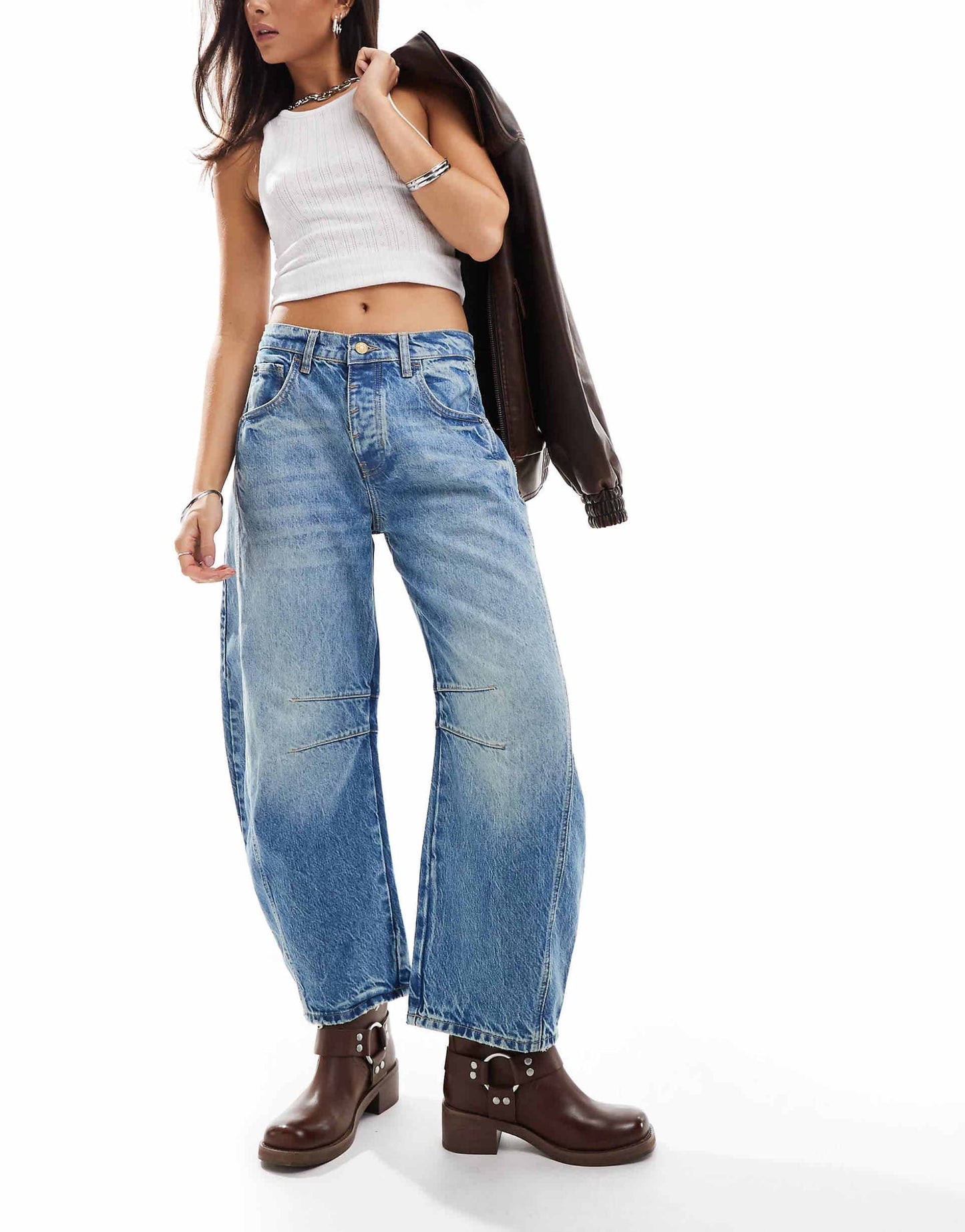 Barrel Jeans – Blue Wash