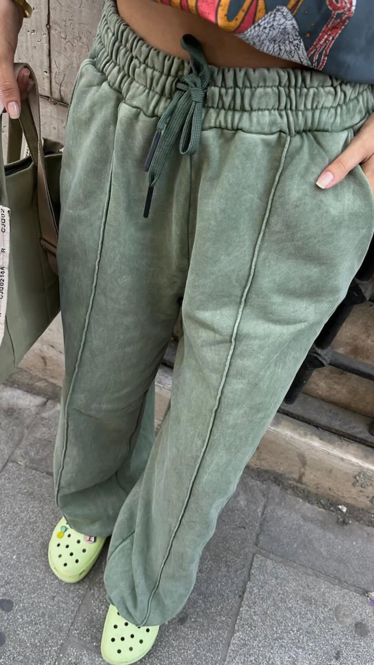 SweatPants - Washed Green
