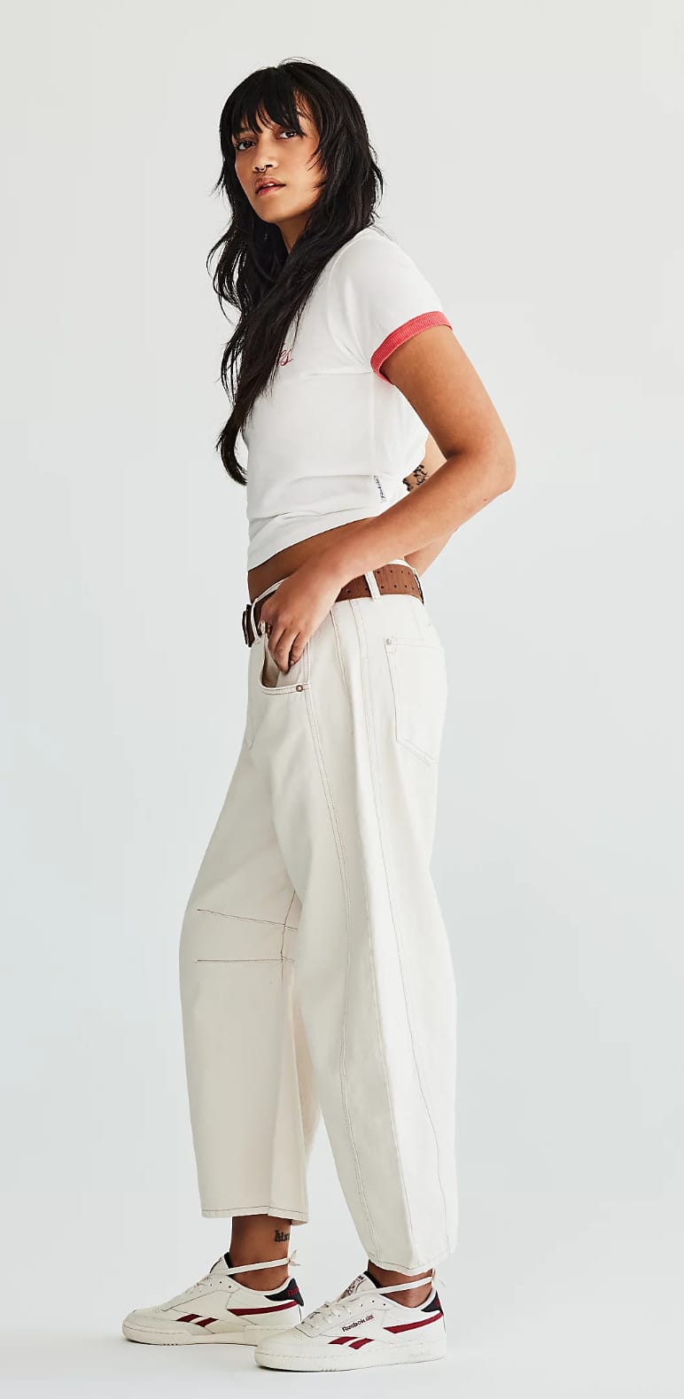 Barrel Jeans – Off White