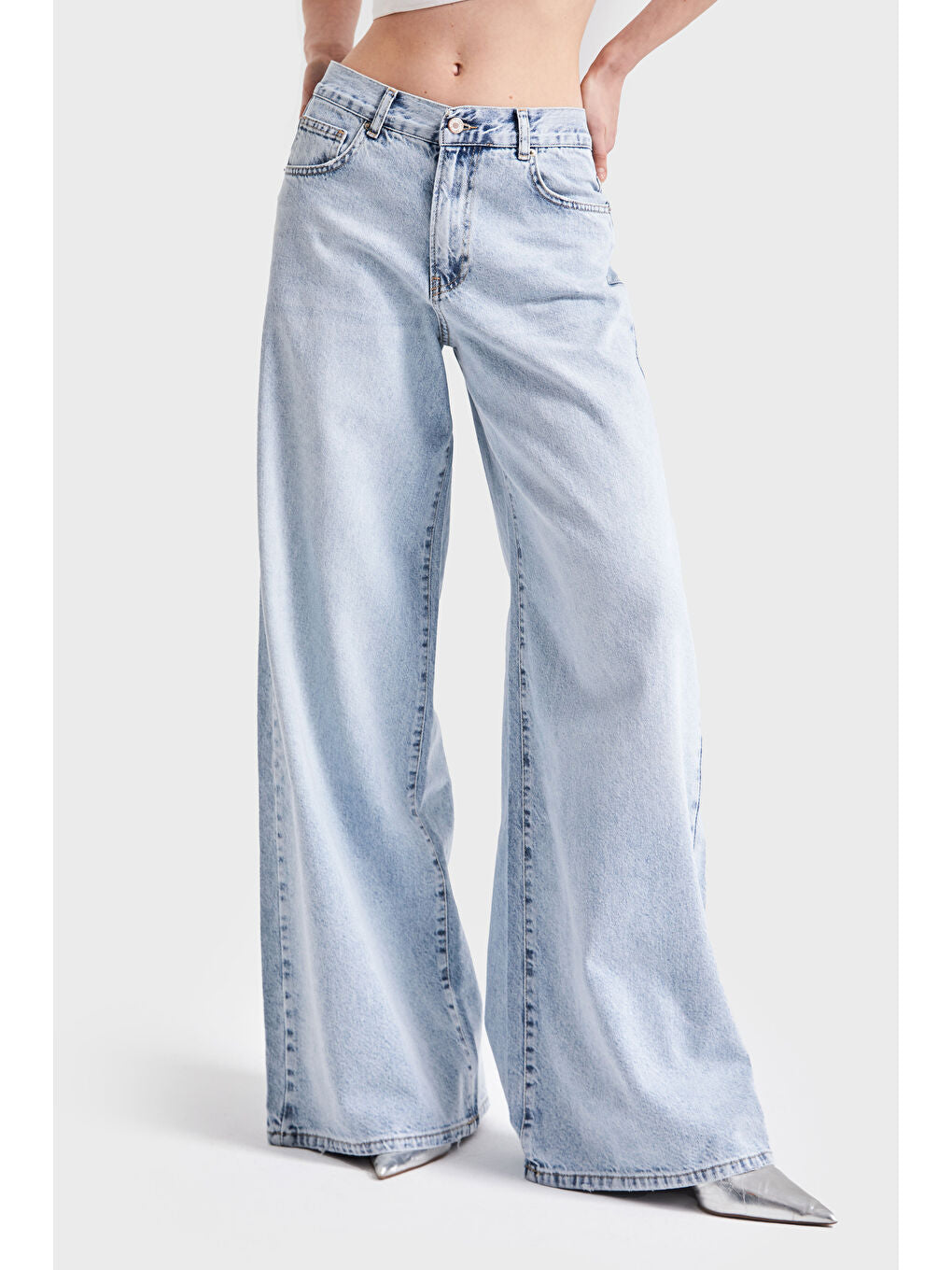 Denim Jeans - Big Size - Palazzo