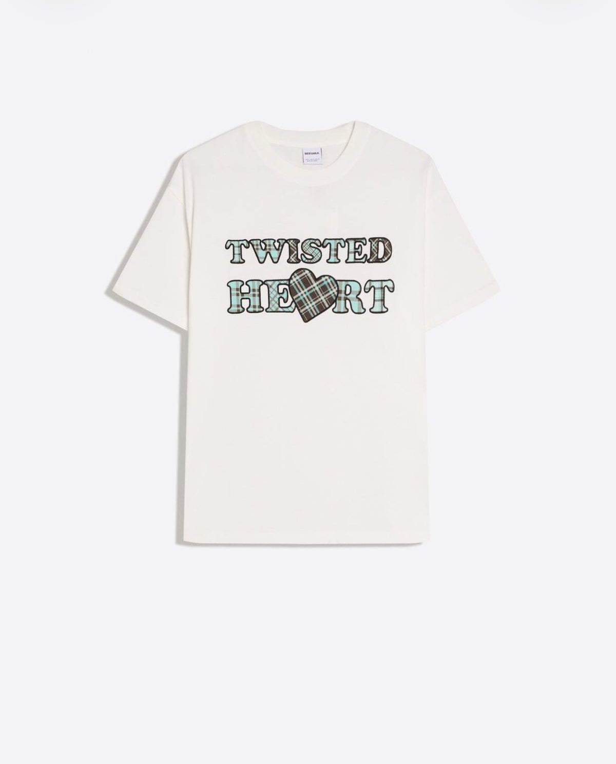 Twisted Heart" Plaid Graphic Tee