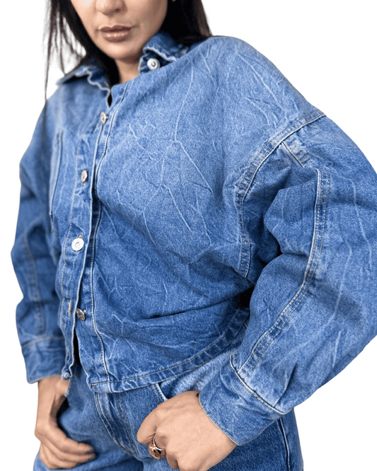 Structured Denim Shirt Jacket