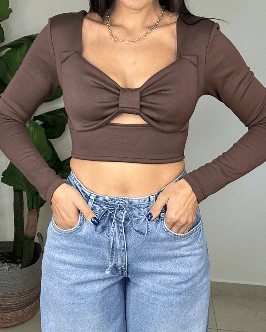 Long Sleeve Crop Top