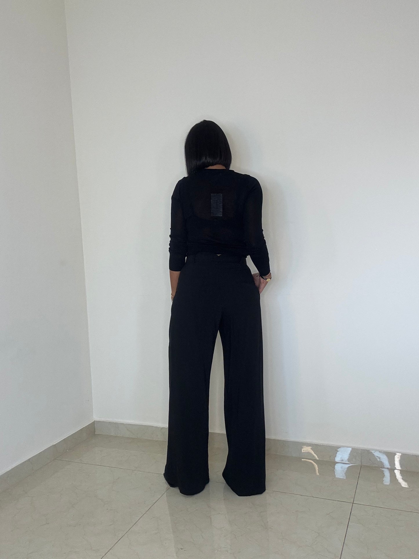 Classic Pant -PALAZZO- Black color