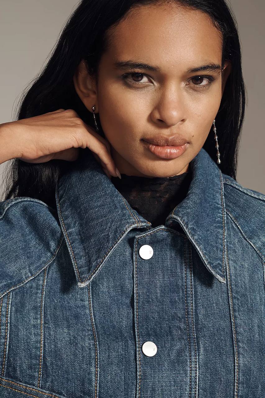 The Sculptural Paneled Denim Jacket