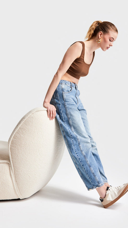 Barrel Jeans - Denim