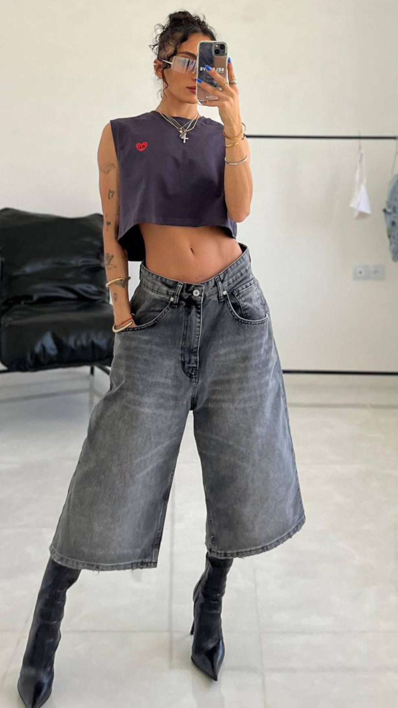 Bermuda Denim - Grey Color -