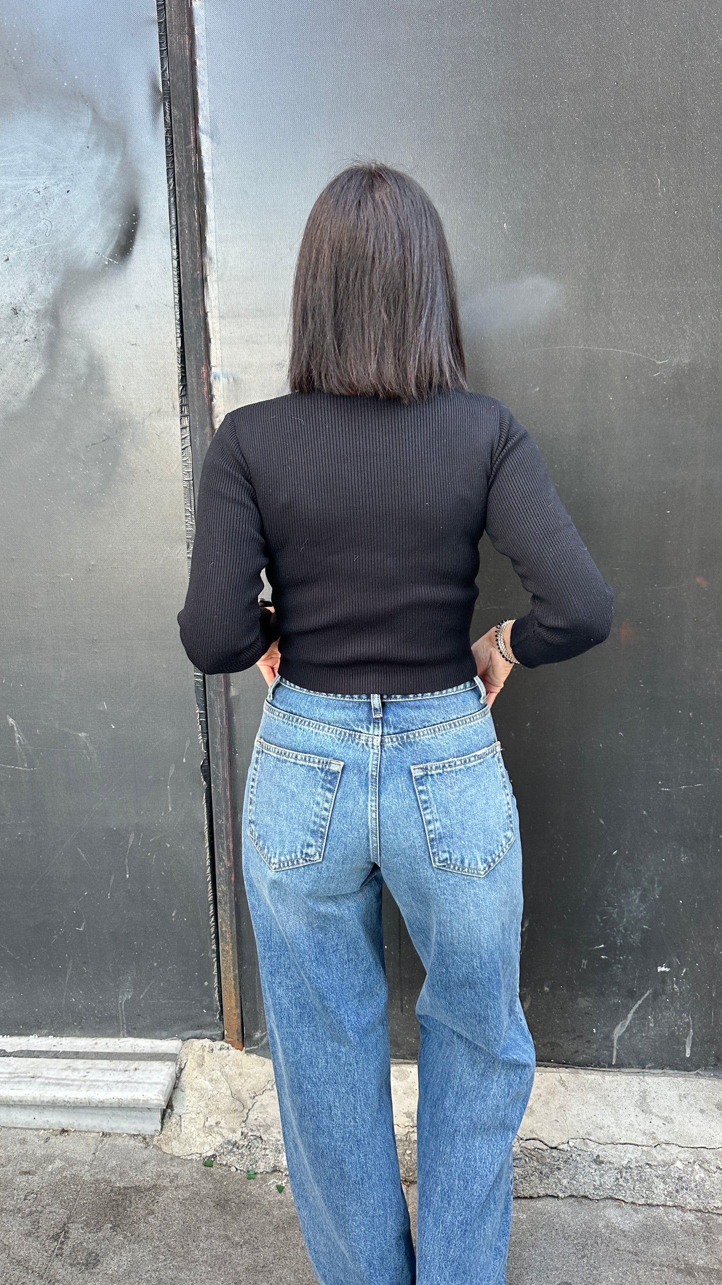 The Modern High-Rise Wide Leg Denim Jeans