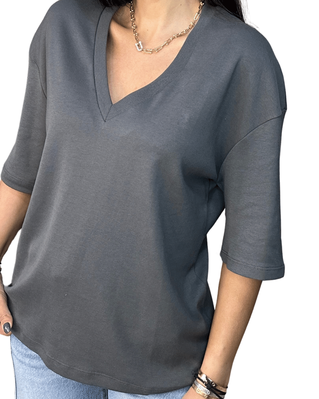 V-Neck Relaxed Tee