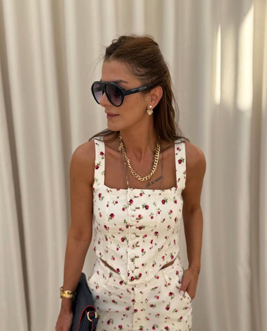 Charlotte Floral Corset Top