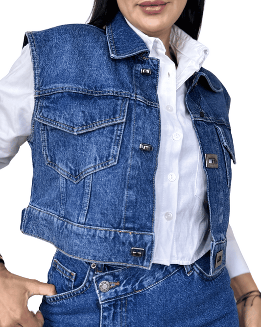 Classic Blue Denim Vest