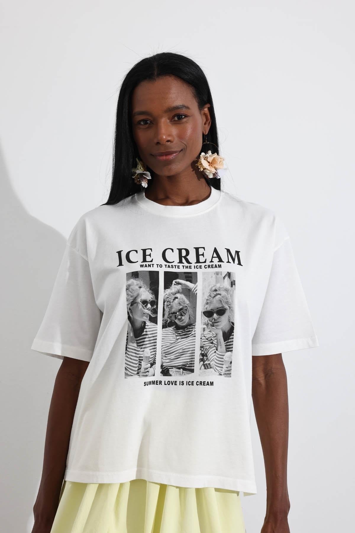 Oversized T-Shirt- One size- Fit S to XL