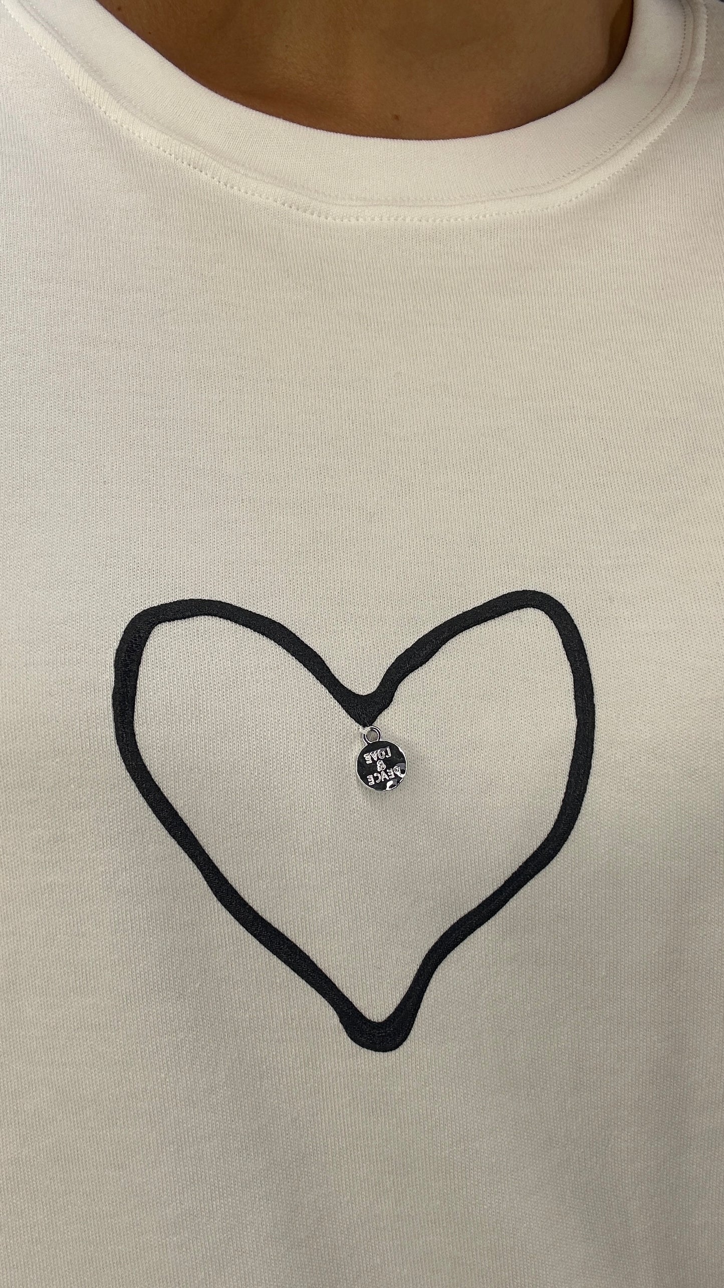 T-Shirt BONJOURNO - White color - OVERSIZED