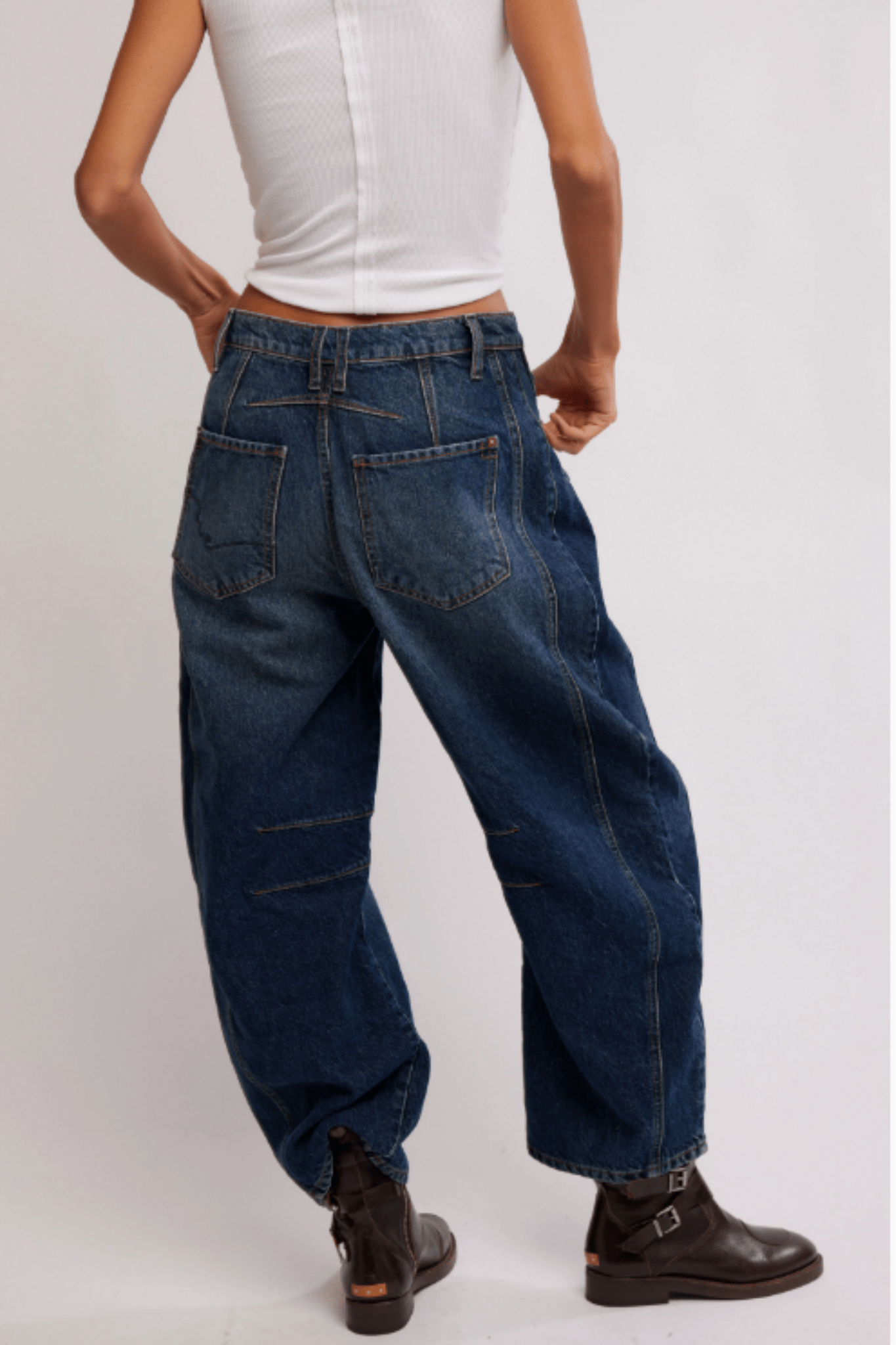 Barrel Jeans Dark Blue