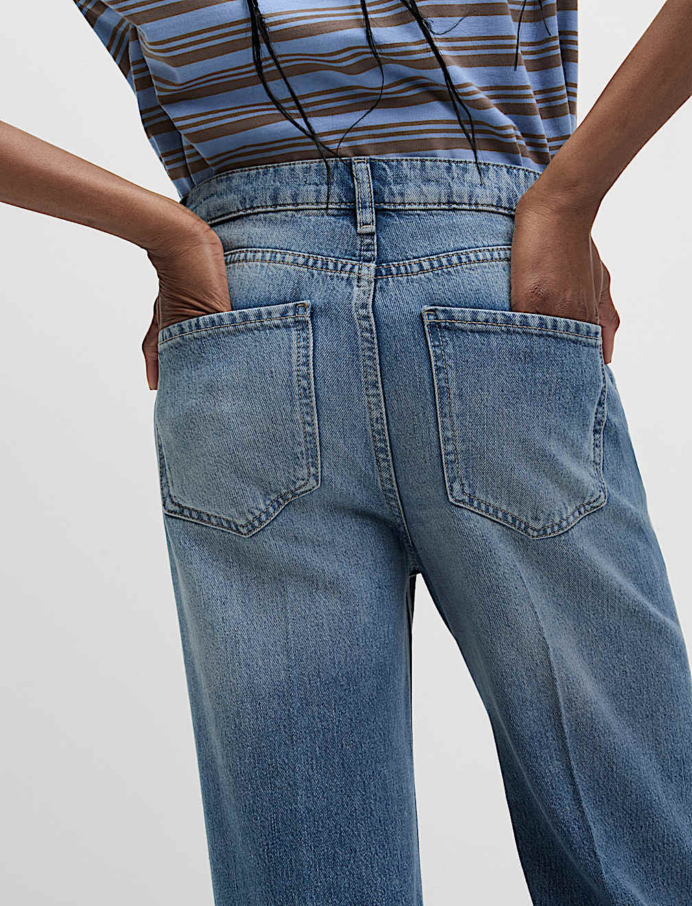 The Tailored Flare Jean with Crease Detail