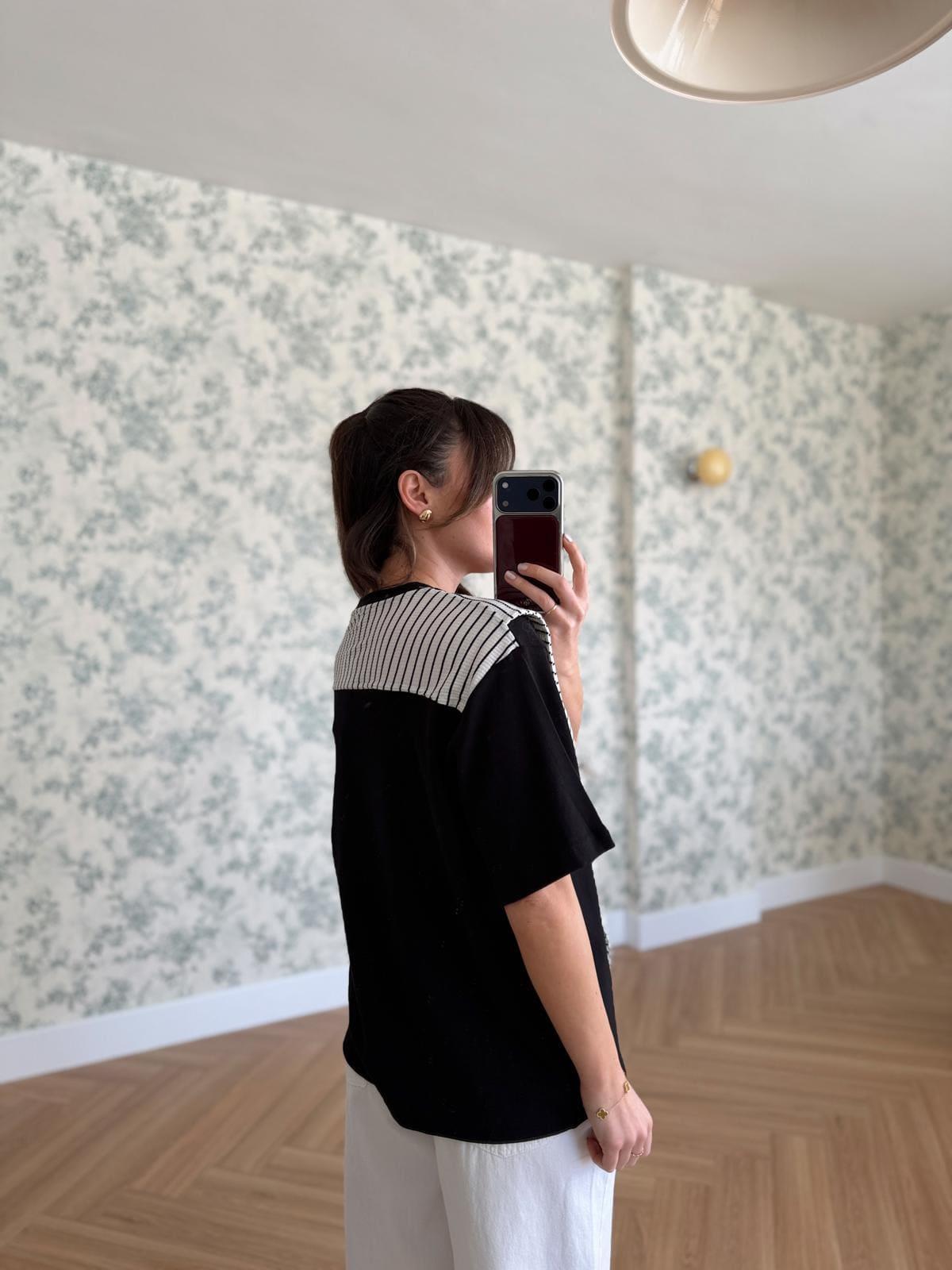 The Scarf-Detail Essential Tee