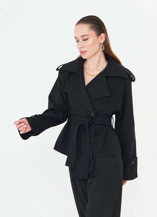 Trench coat Black color