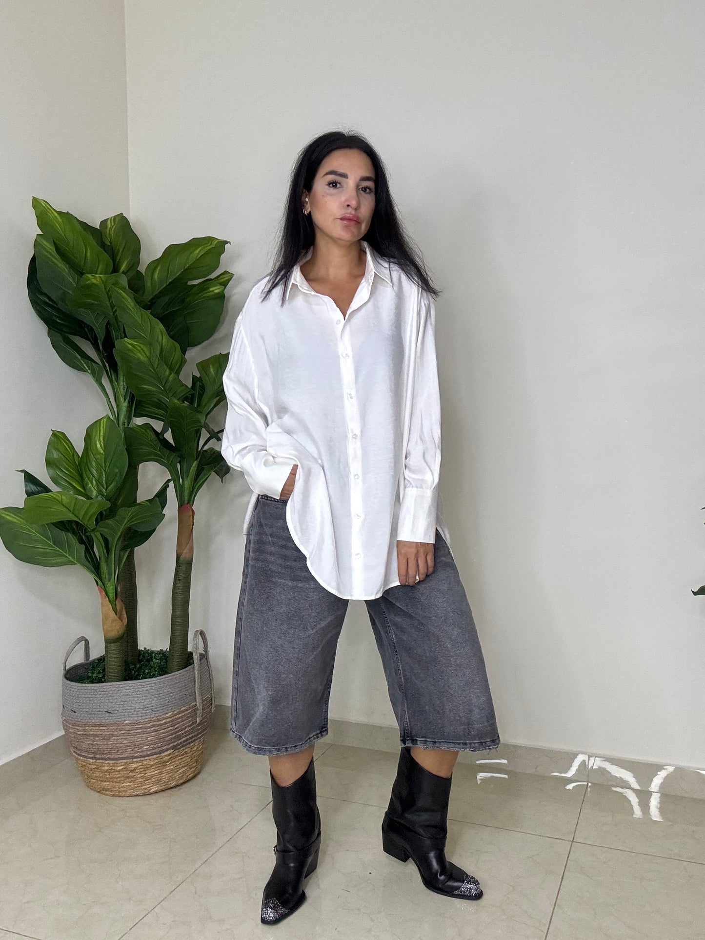 Bermuda Denim - Grey Color -