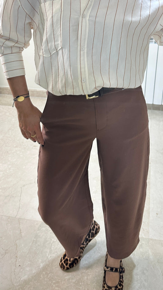 The Azure Tailored Balloon Pant - Mocha Color-