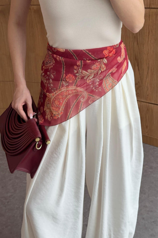 The Mediterranean Foulard-Waist Joggers Pant