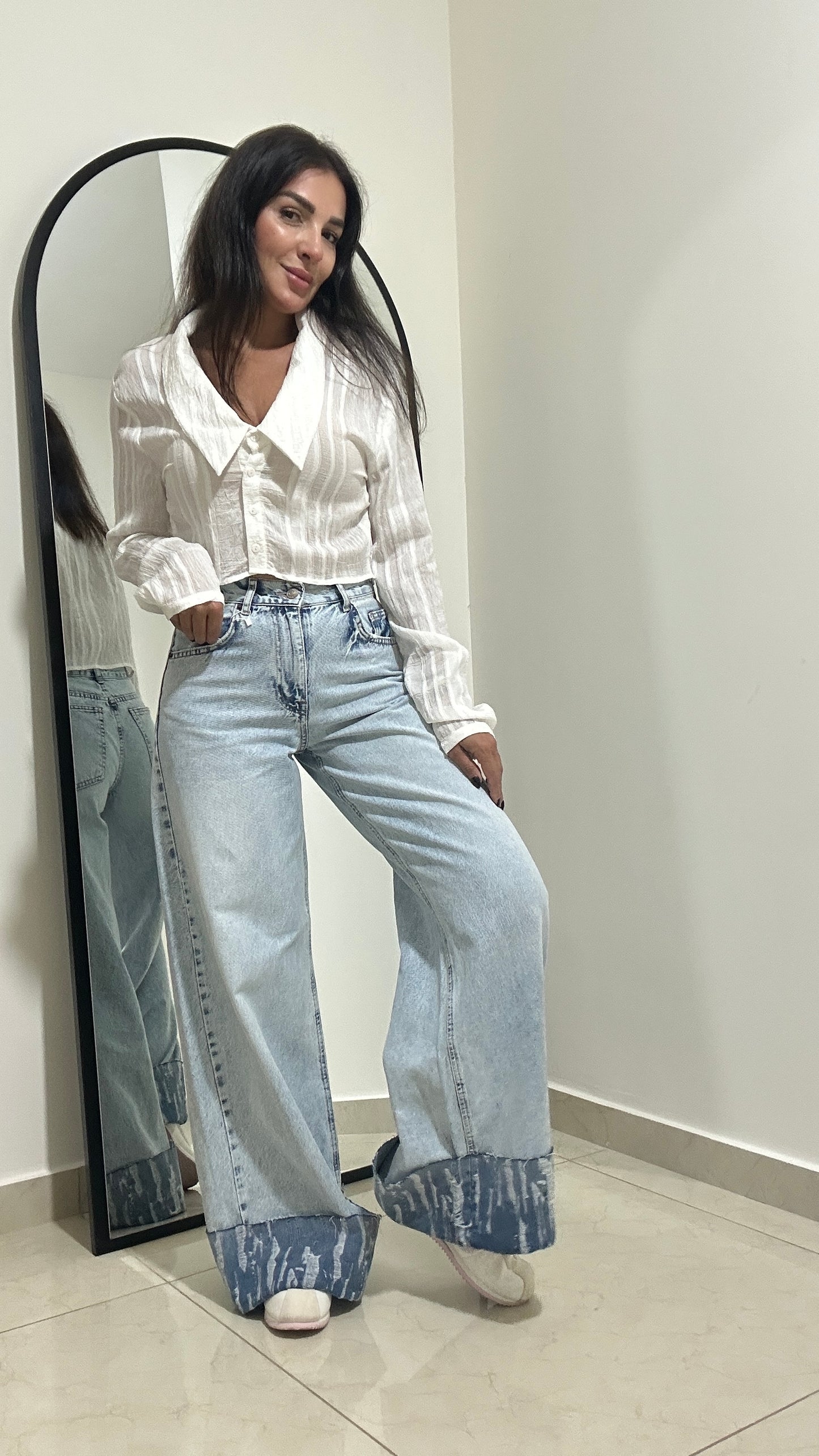 Palazzo Jeans - Blue denim