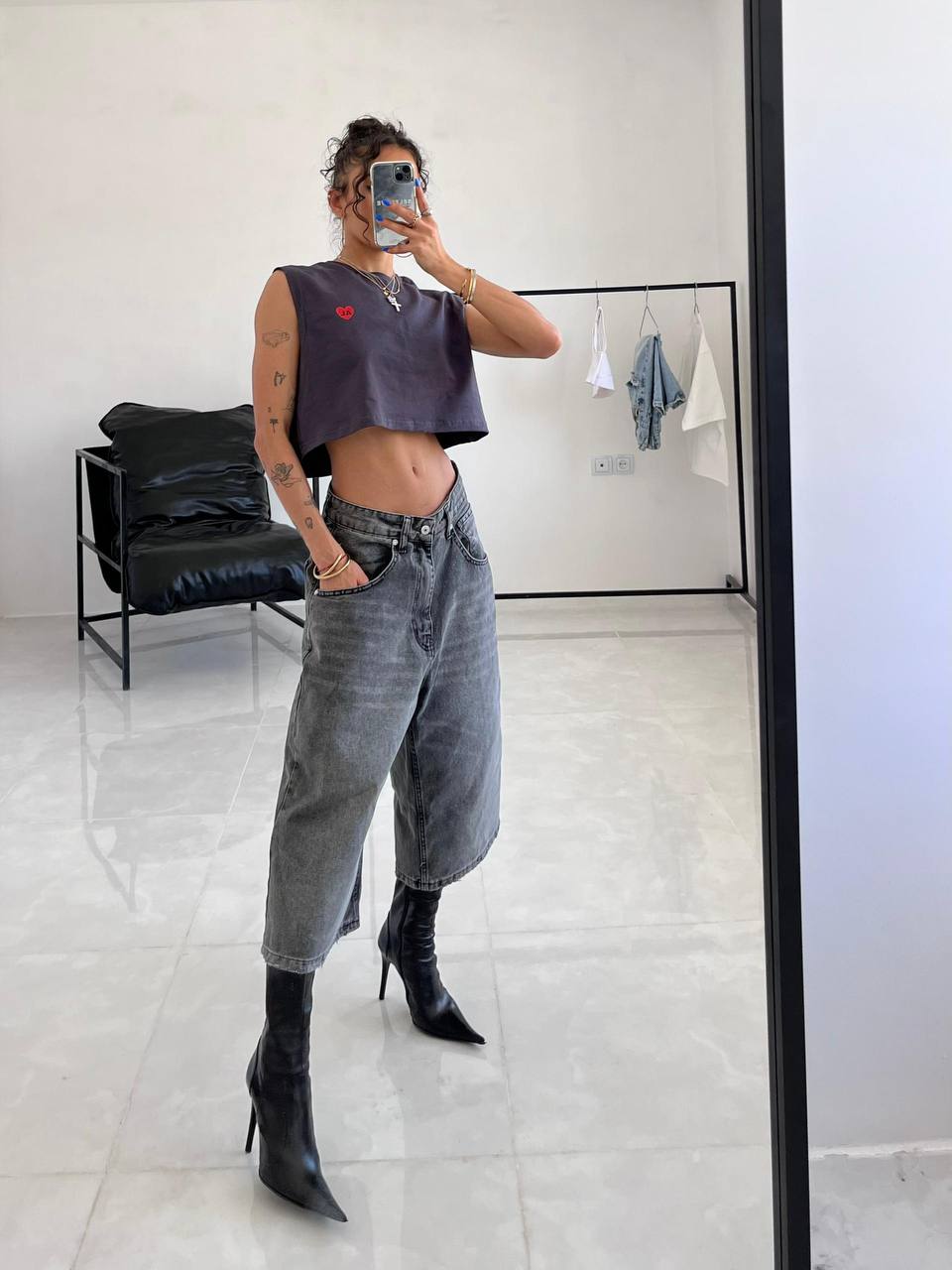 Bermuda Denim - Grey Color -