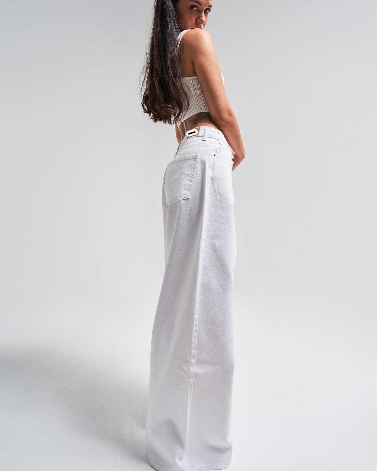 White Denim - Jeans wide leg