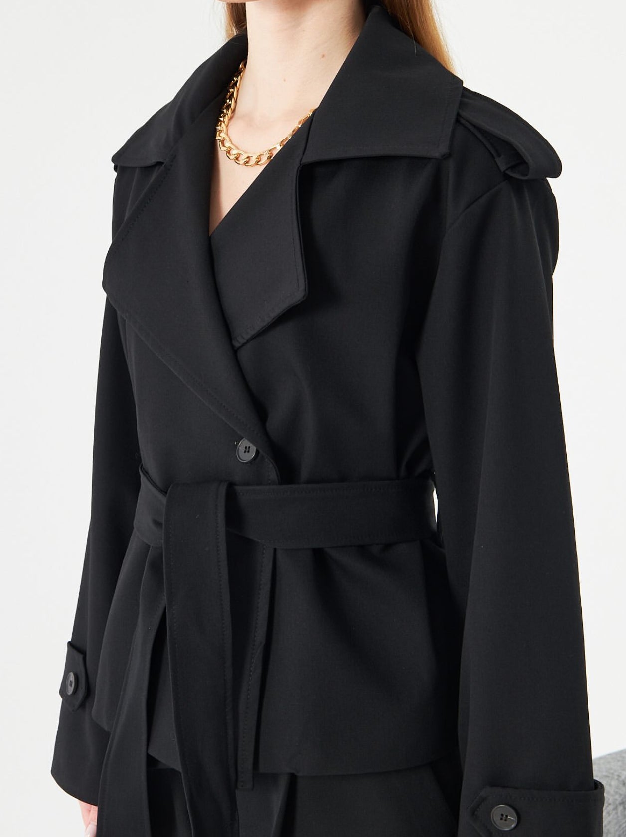 Trench coat Black color