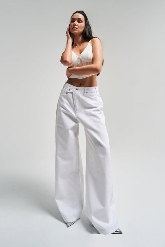 White Denim - Jeans wide leg