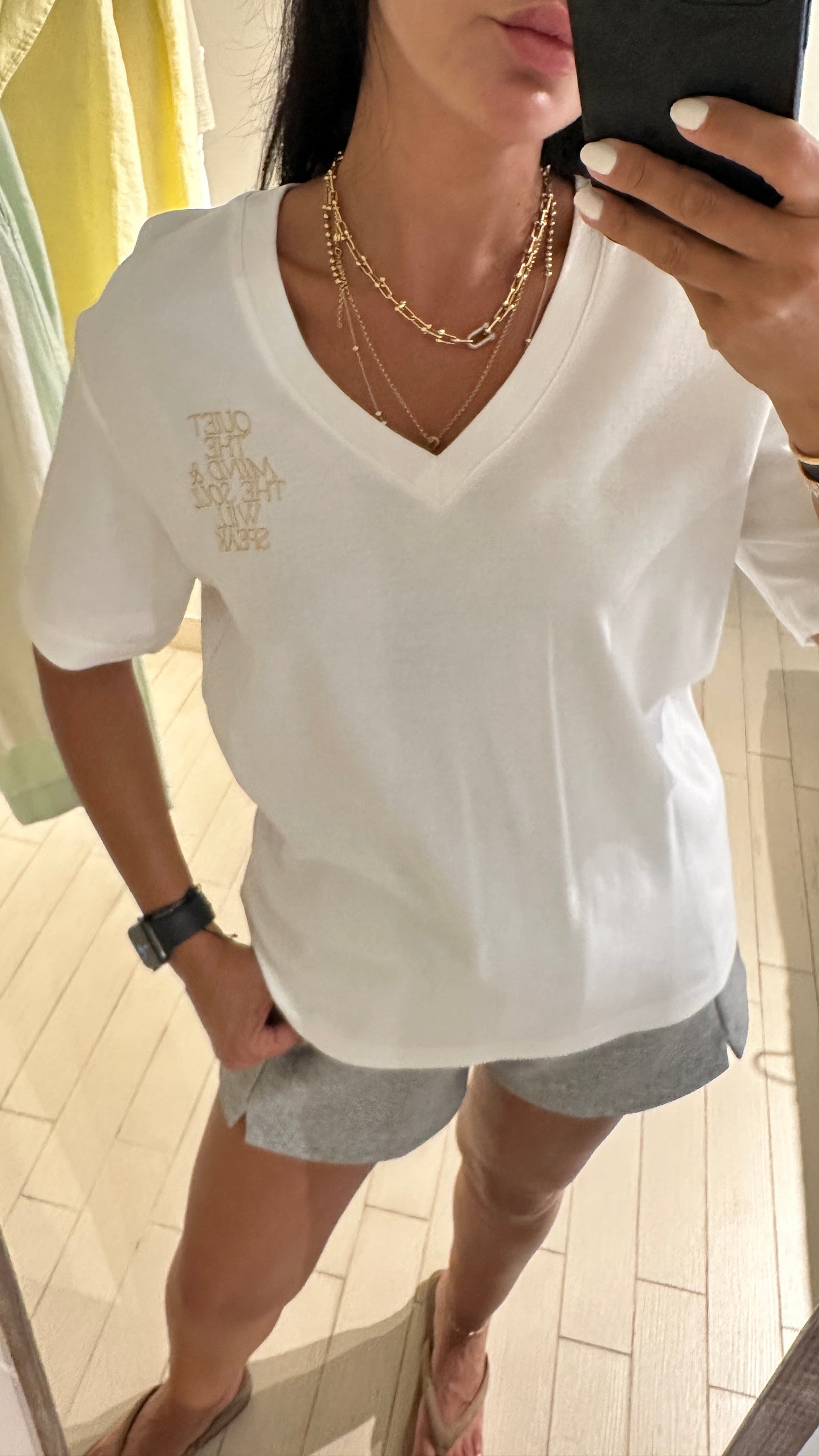 "Quiet the Mind" V-Neck Tee