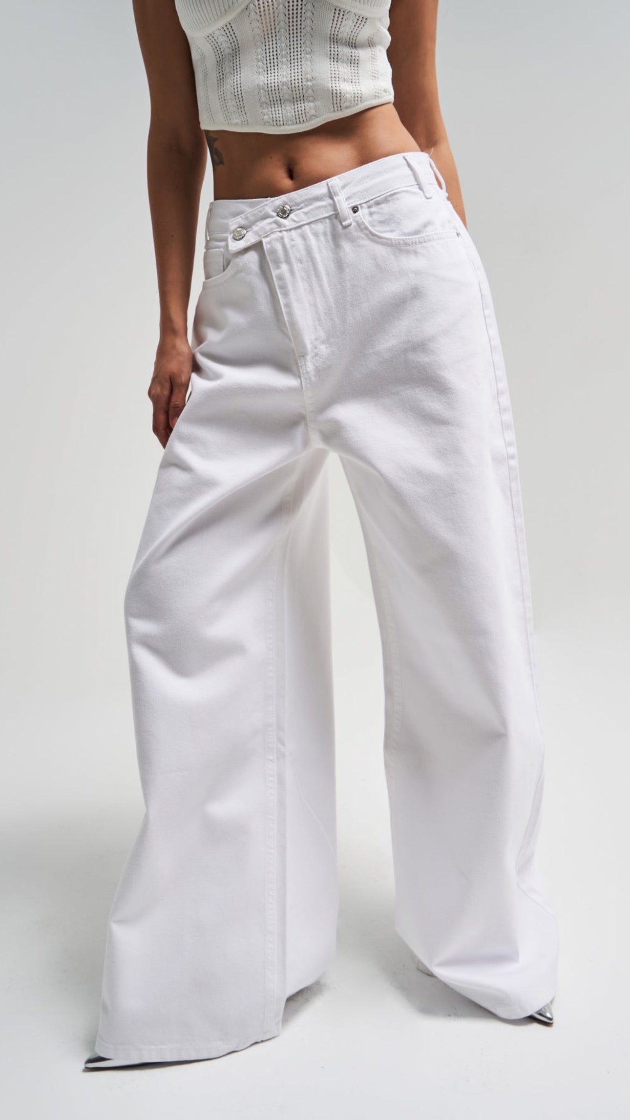 White Denim - Jeans wide leg