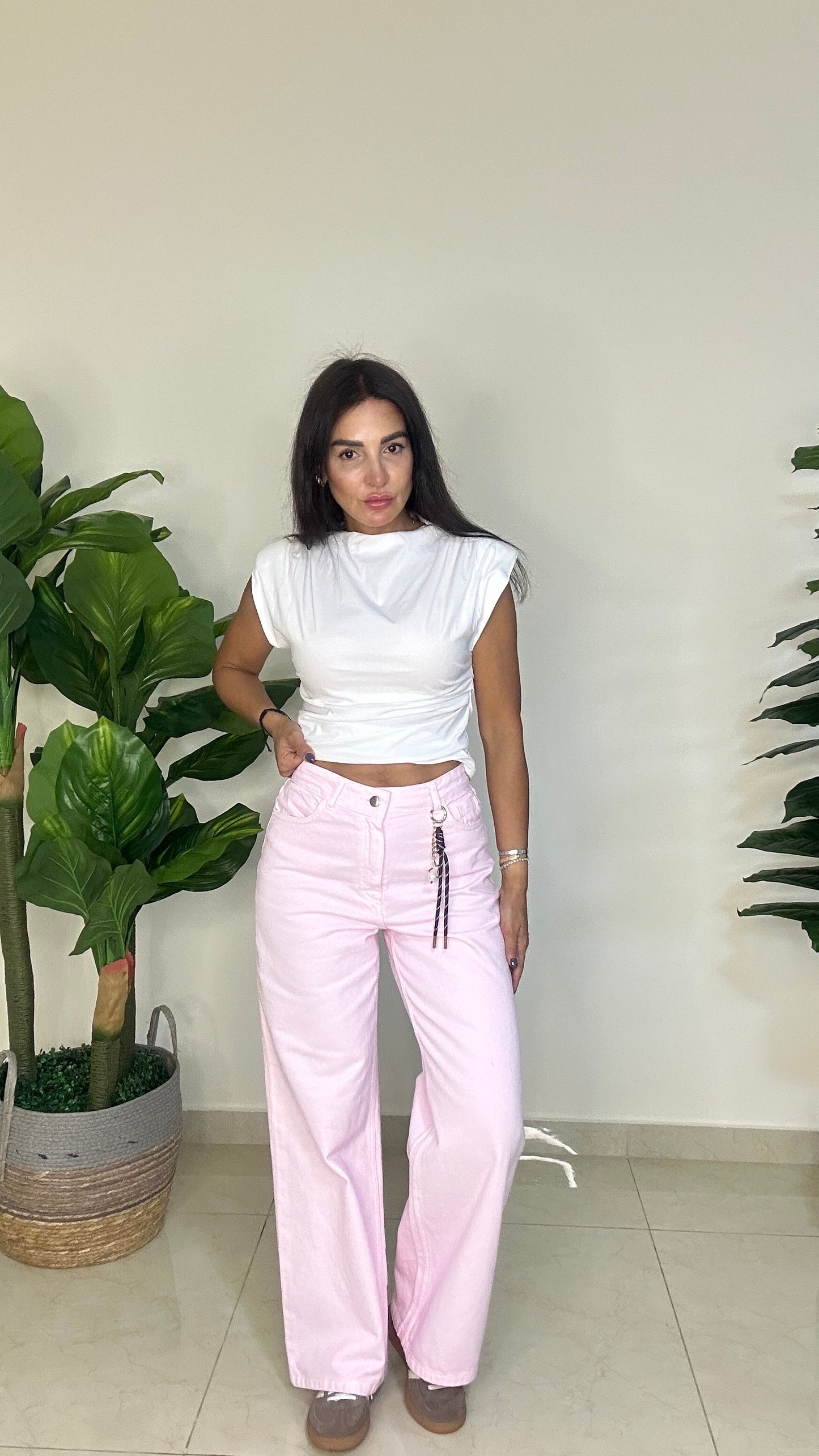 Pink Denim jeans - 100% Cotton
